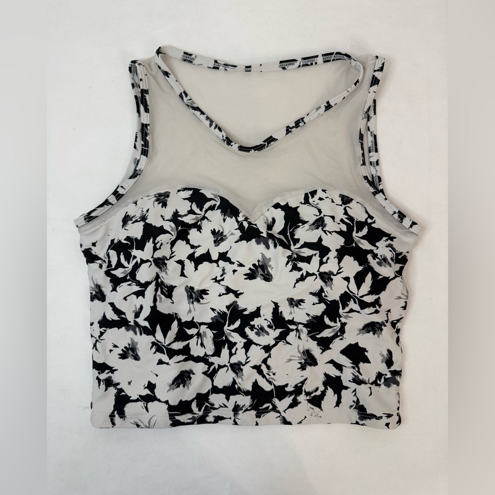 Kortni Jeane Mesh Sweetheart Swimsuit Top